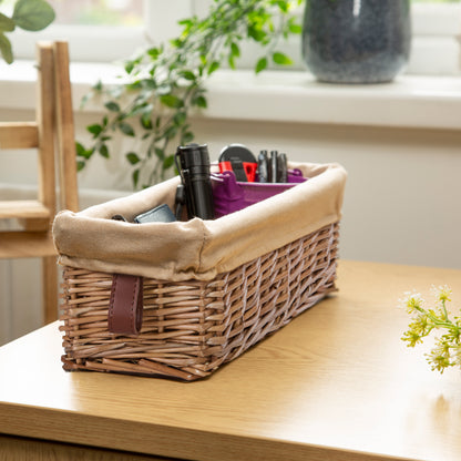 Narrow Space-save Wicker Storage Basket Bathroom Toilet Roll Basket Gift Hamper Bathroom Hallway Kitchen Storage Basket Gift Basket