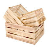 Sturdy Natural WoodenApple Crates Retail Display Shelf Box Gift Hampers