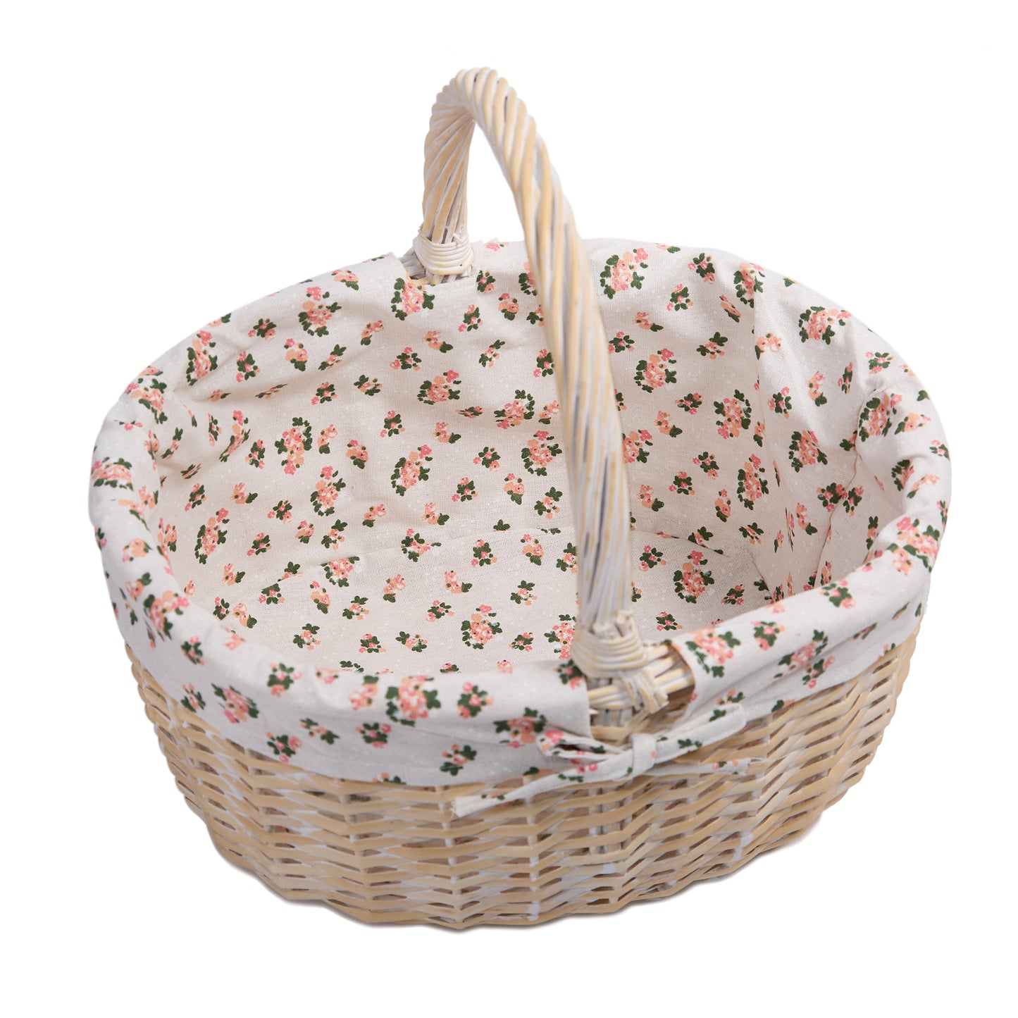 Wickerfield Wicker Hamper Basket for Gifts Empty Flower Girl Camping Accessories Hunting Toy Shopping Baskets Handle Storage Baskets