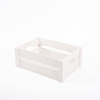 Wickerfield White Wooden Crate Boxes Storage Boxes Retail Display Tray Indoor Planter Easter Christmas Gifts Hamper