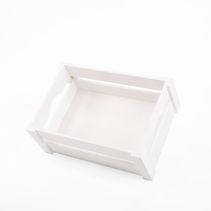 Wickerfield White Wooden Crate Boxes Storage Boxes Retail Display Tray Indoor Planter Easter Christmas Gifts Hamper