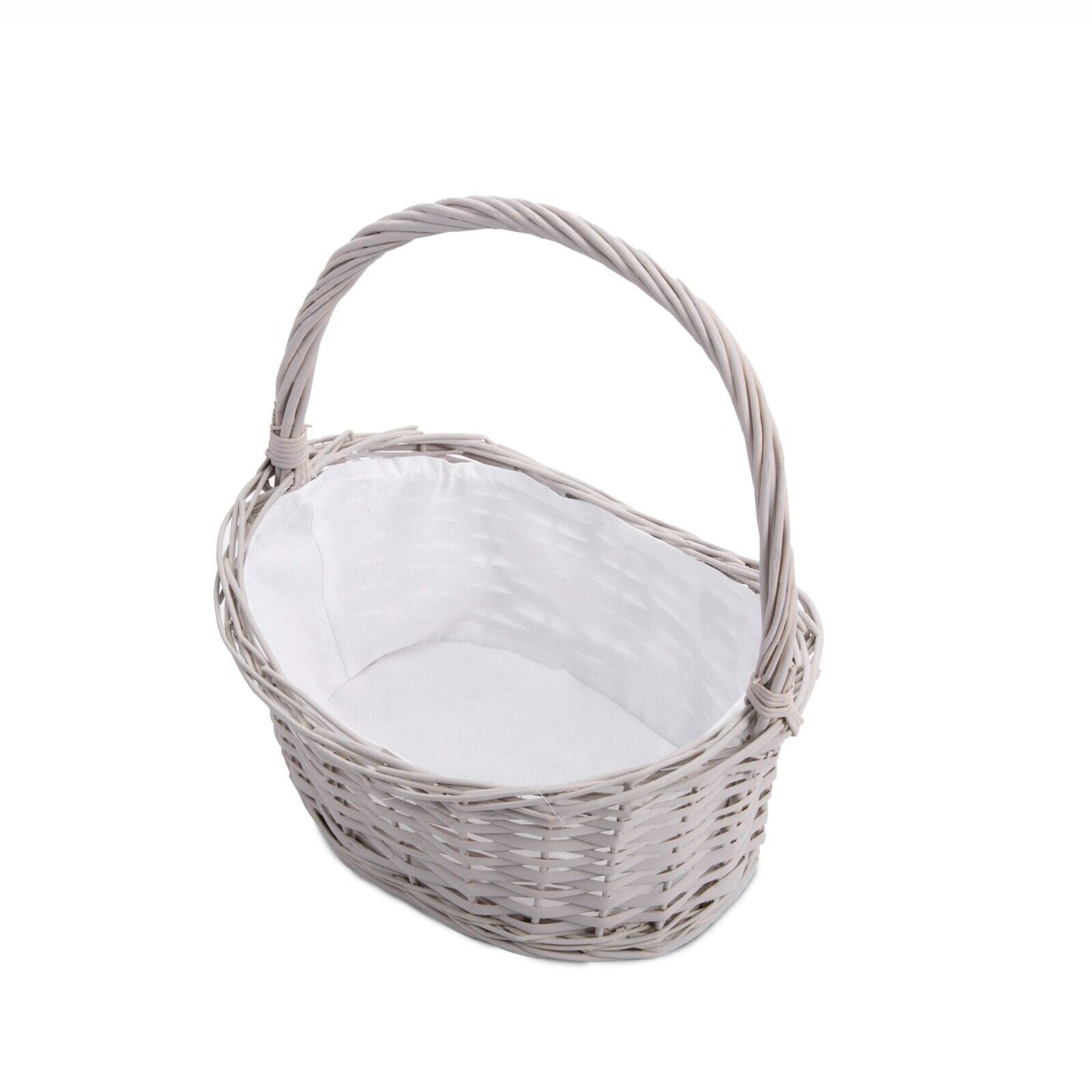 High Handle Wicker Basket Gift Hamper with Liner DIY with Gift Packaging