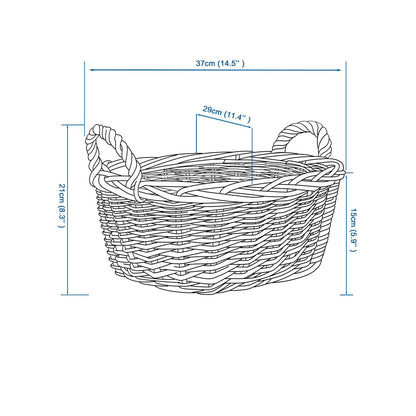 Wickerfield Wicker Basket Newborn Baby Gift Hamper Retail Display Basket