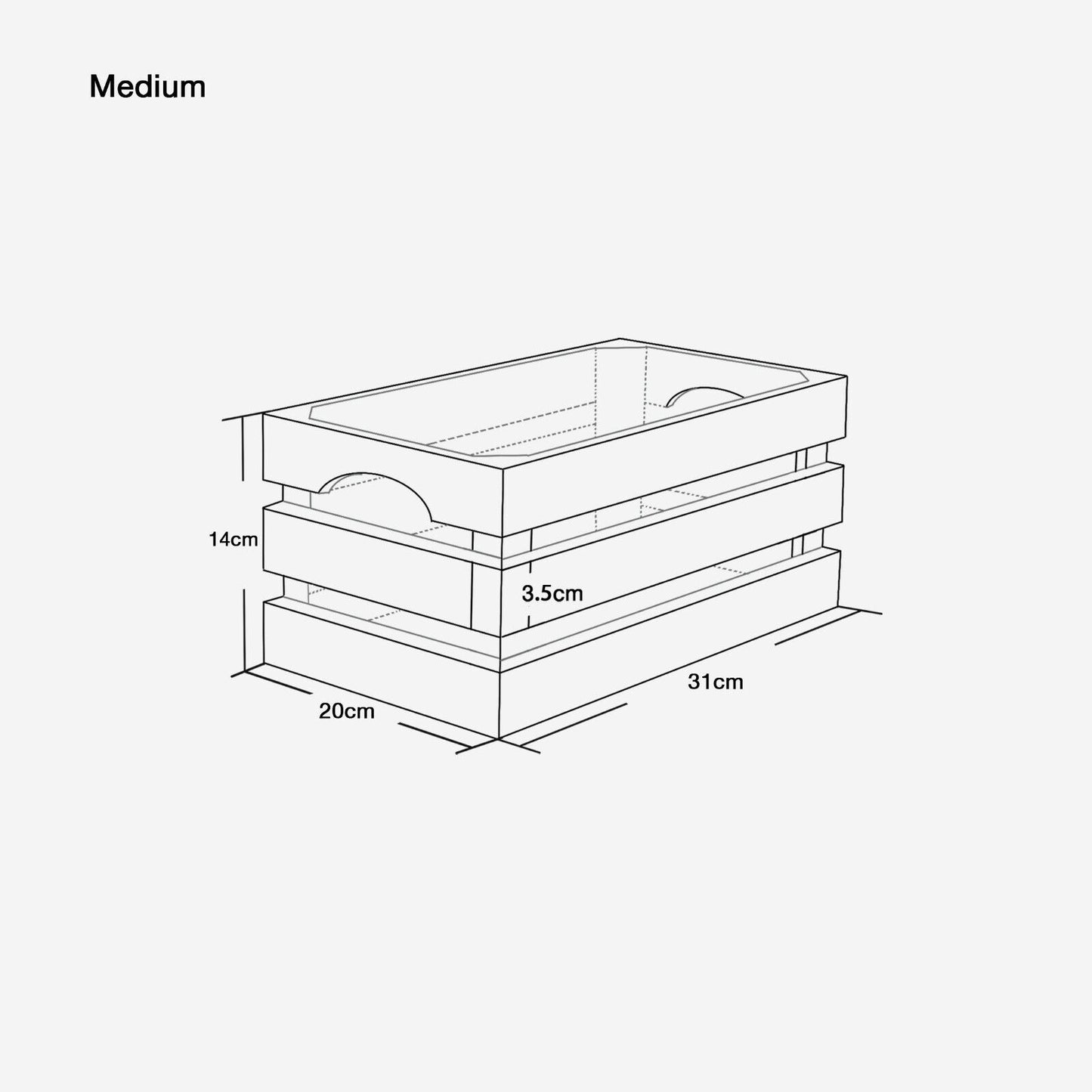 Great Value Light Wooden Crates Retail Dis Storage Box Shelves Racks Gift Hamper