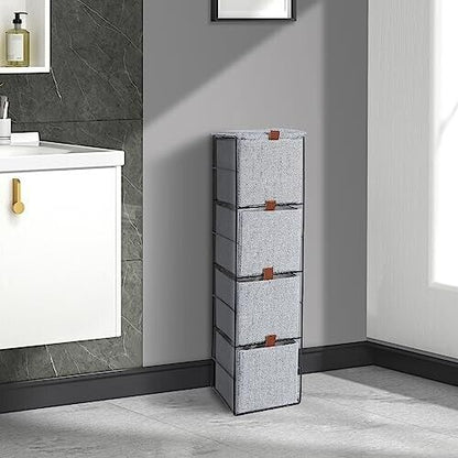 WICKERFIELD Storage Unit Slim Storage Bathroom Organizer with Drawer Bedroom