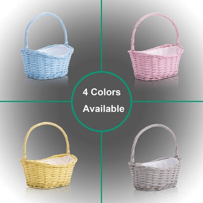 High Handle Wicker Basket Gift Hamper with Liner DIY with Gift Packaging