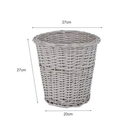 WICKERFIELD Trash wicker Basket for  Home Storage at Home and Office, Reusable