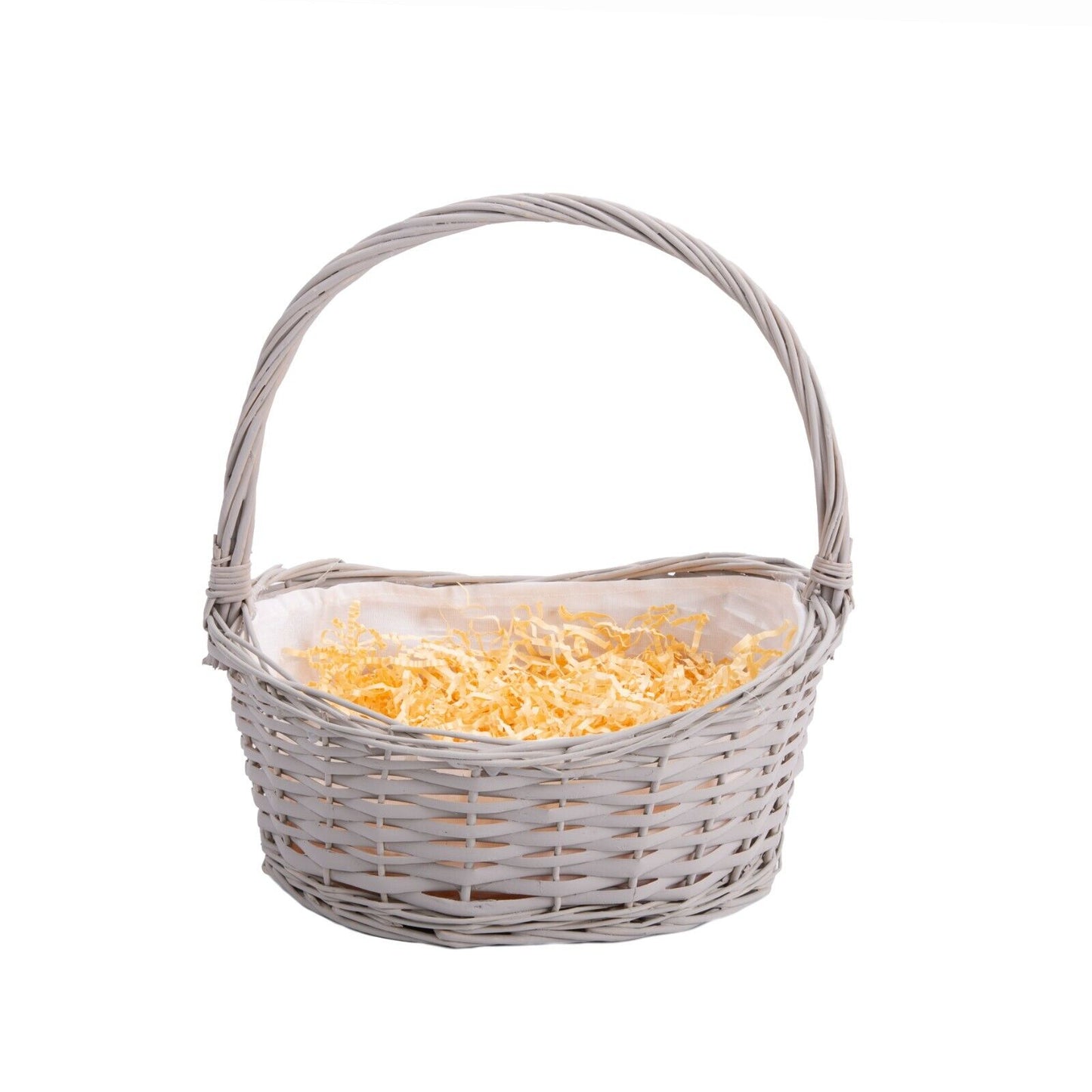 High Handle Wicker Basket Gift Hamper with Liner DIY with Gift Packaging