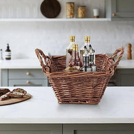 Wickerfield Bread Basket  with Handles Gift Hampers Kitchen Fruit Storage