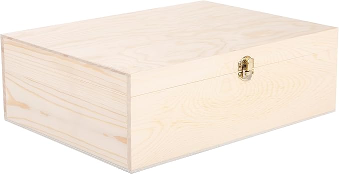 Wooden Box with Hinged Lid – Short Version