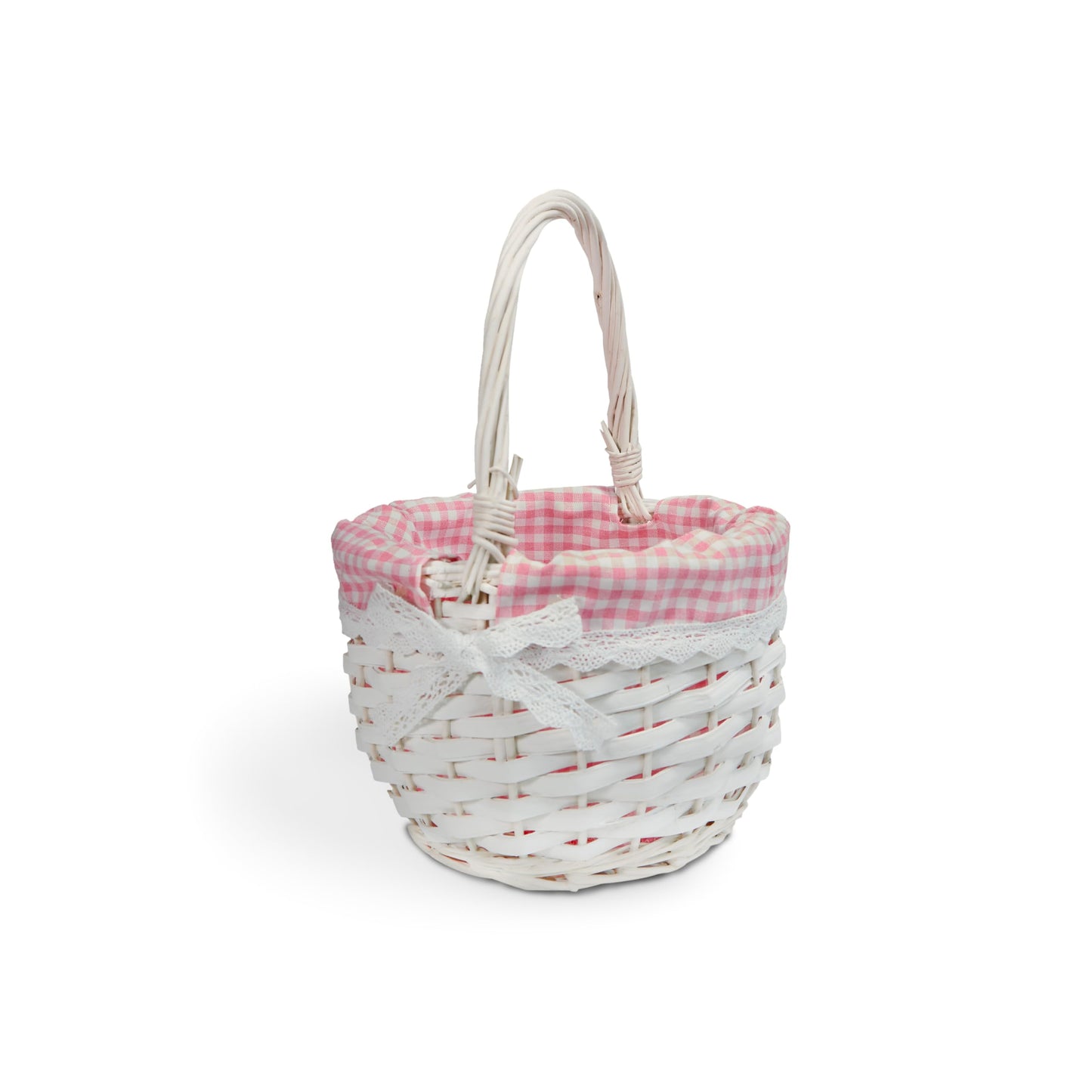 Wickerfield Easter Basket Wicker Basket with Handle for Easter Egg Hunt Kids Children Party Flower Craft Gift