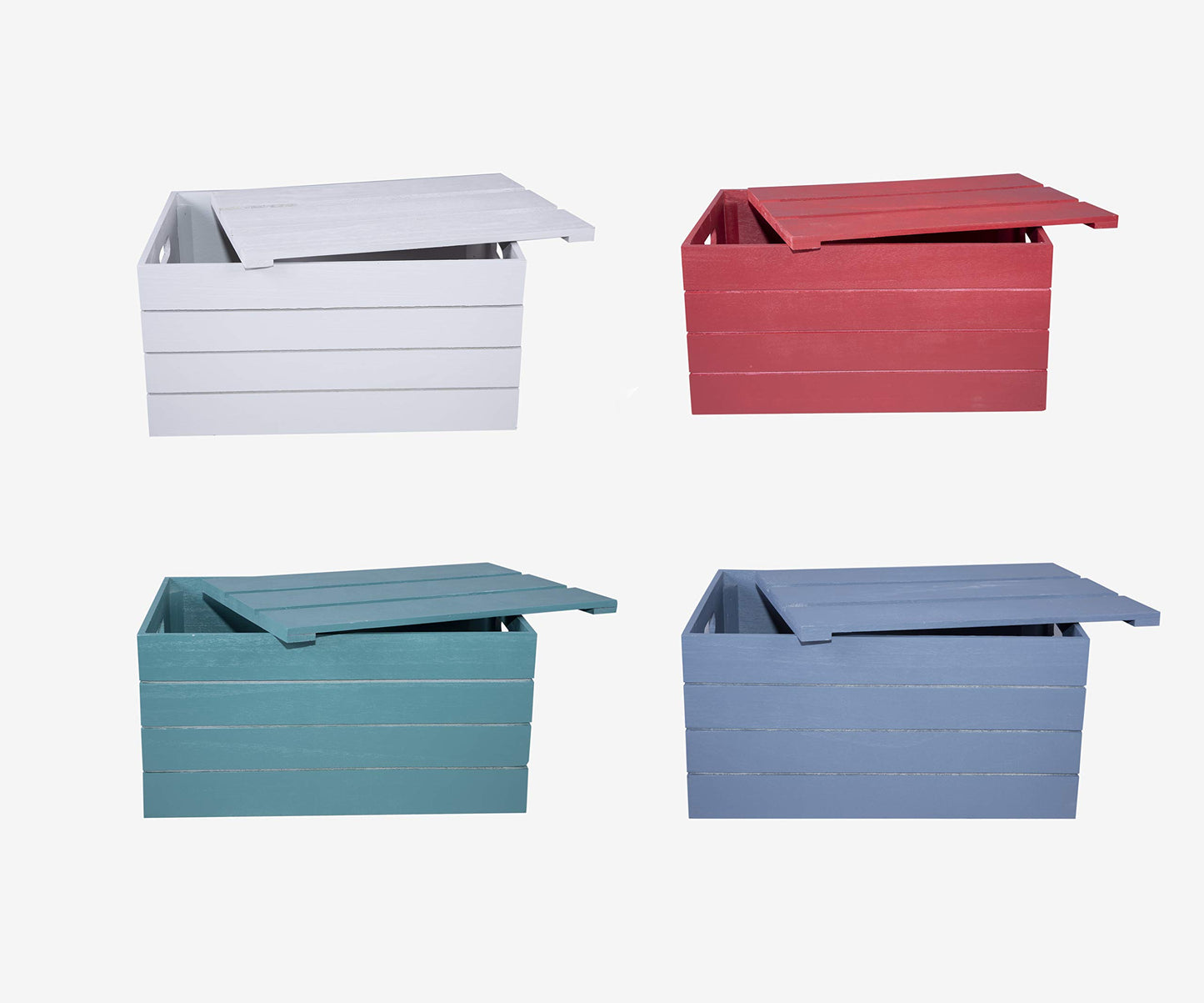 green leaves Wooden Crate with Detachable Lid Storage Box Gift Hamper Retail display Shelve Box