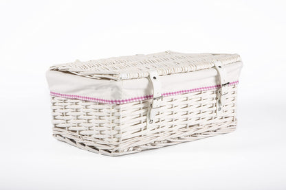 Wicker Storage Hamper With Lid With Liner Gift Hamper Wicker Basket Storage