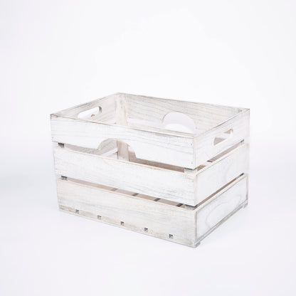 Wickerfield BULK WOODEN CRATE STORAGE BOX/PLANTER/SHELVES WOODEN CRATE WITH HANDLES WOODEN SHELVES WOODEN STORAGE BOX