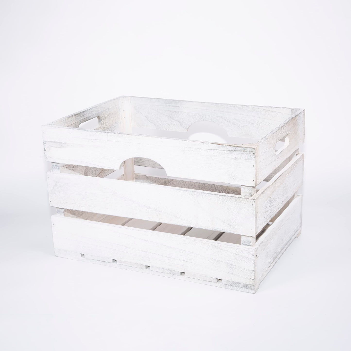 Wickerfield BULK WOODEN CRATE STORAGE BOX/PLANTER/SHELVES WOODEN CRATE WITH HANDLES WOODEN SHELVES WOODEN STORAGE BOX