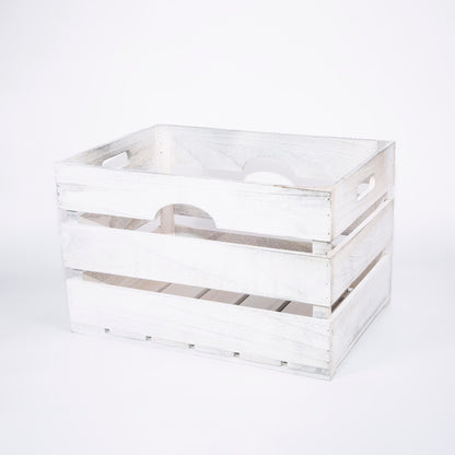 Wickerfield BULK WOODEN CRATE STORAGE BOX/PLANTER/SHELVES WOODEN CRATE WITH HANDLES WOODEN SHELVES WOODEN STORAGE BOX