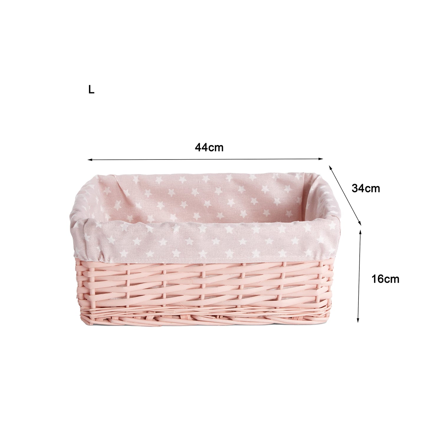 Wickerfield Home Stroage Wicker Basket for Xmas Gift Hampers with Cotton Lining