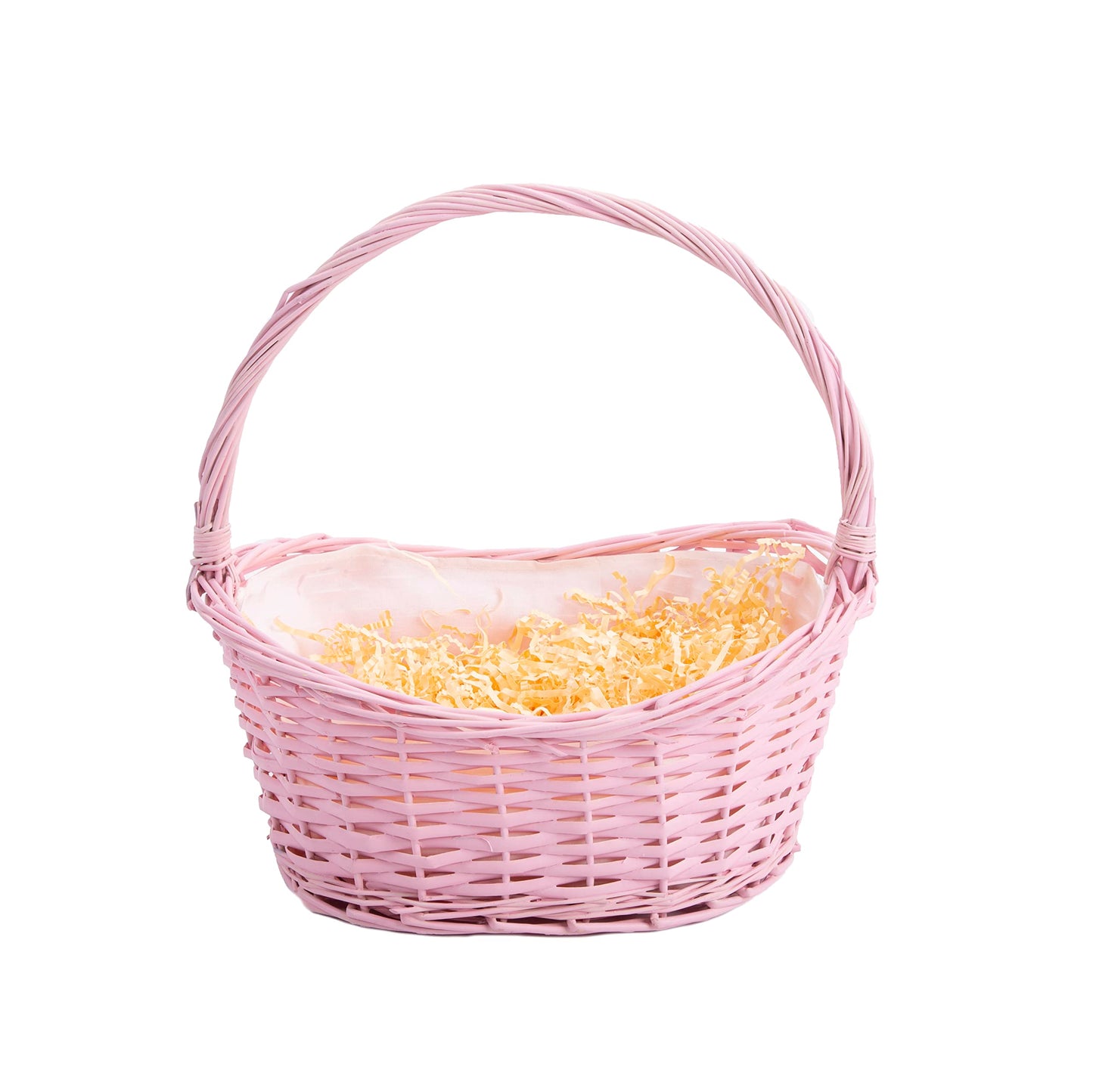 Wicker Wedding Flower Girls Basket Easter Egg Hunting Basket Toy Shopping Basket Gift Basket Pink Yellow Blue Grey