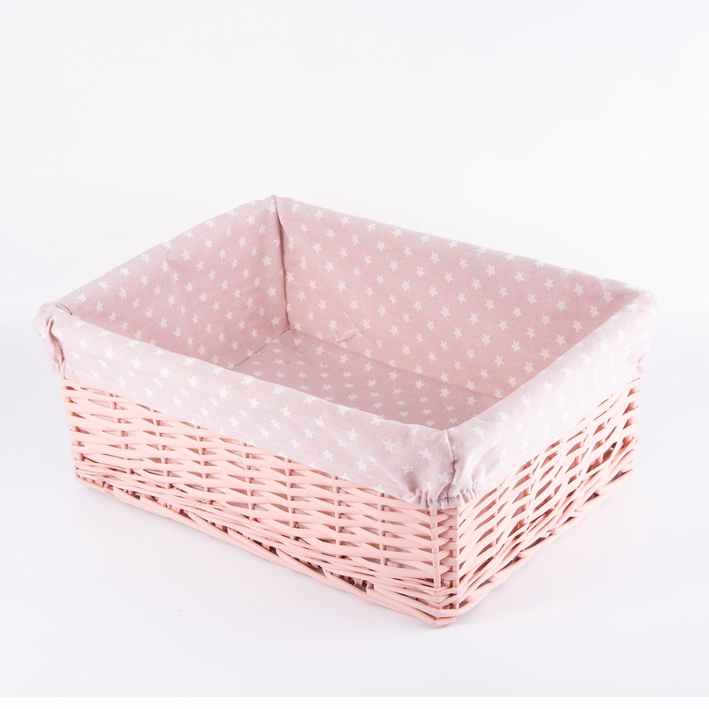 34L Durable Wicker Storage Basket Nursery Decorative Basket Bathroom Storage Basket Gift Hampers Wedding Decoration Shelve Basket