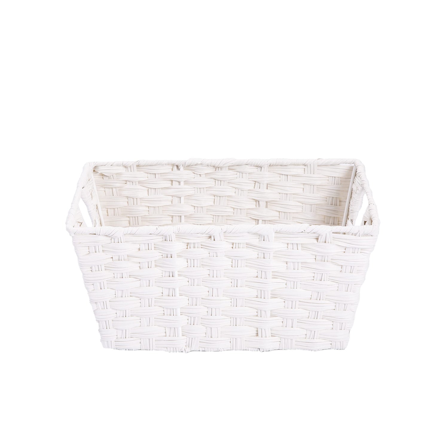 Faux Wicker Home Storage Bathroom Basket Toys Collection Cabinet Organizer Gift Hamper