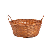 Package of 10 Bamboo Wicker Hampers With Handles Christmas Gift Hampers Retail Display Tray Bread Basket