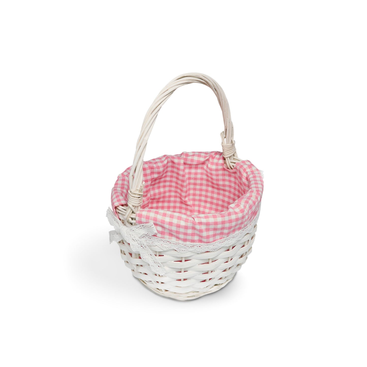 Wickerfield Easter Basket Wicker Basket with Handle for Easter Egg Hunt Kids Children Party Flower Craft Gift