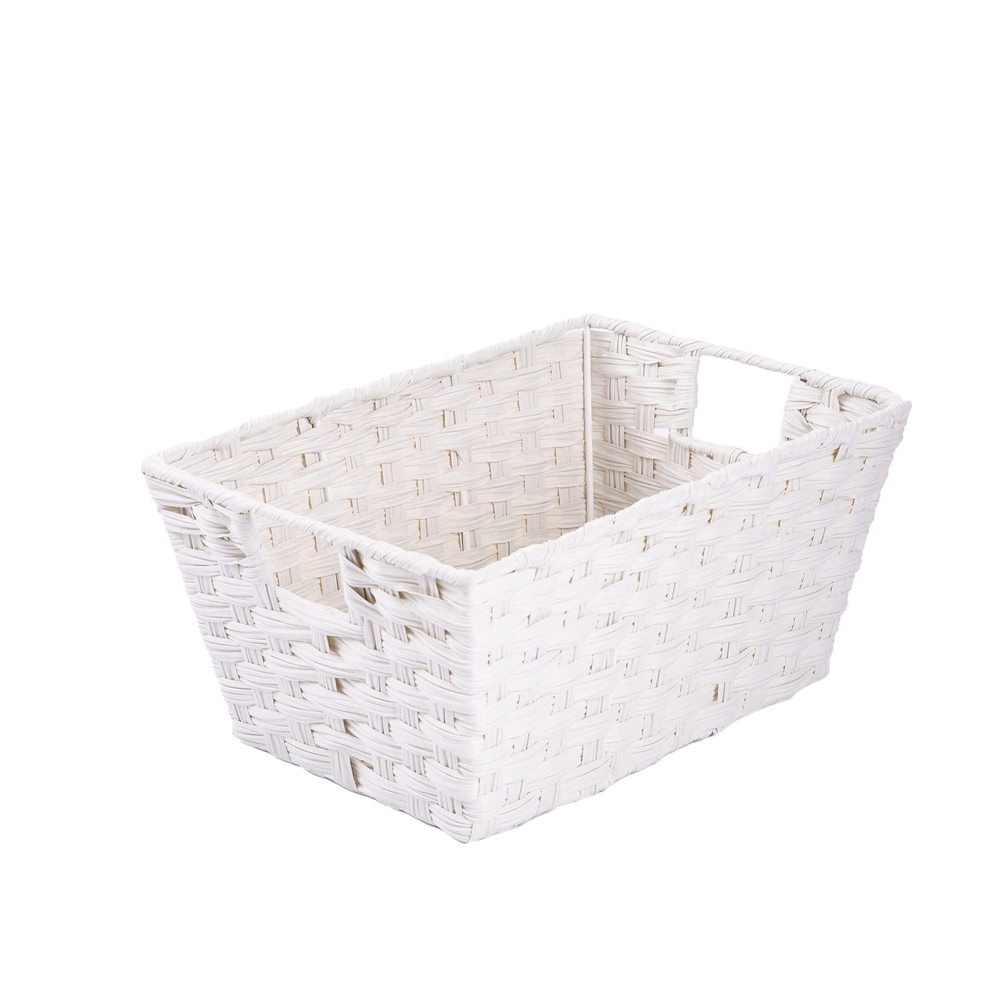 Faux Wicker Home Storage Bathroom Basket Toys Collection Cabinet Organizer Gift Hamper