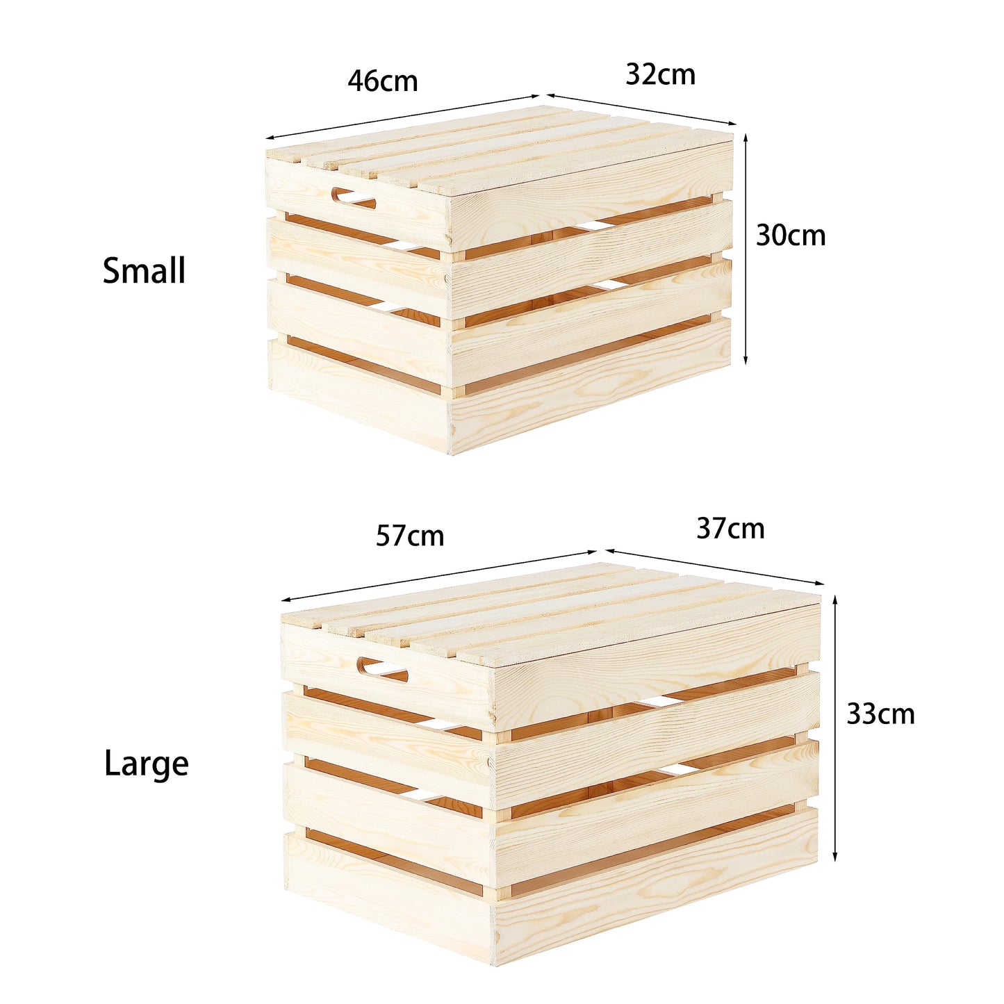 Wooden Chest Storage Chest Wooden Storage Box Log Basket with Lid Footstool Coffe Table