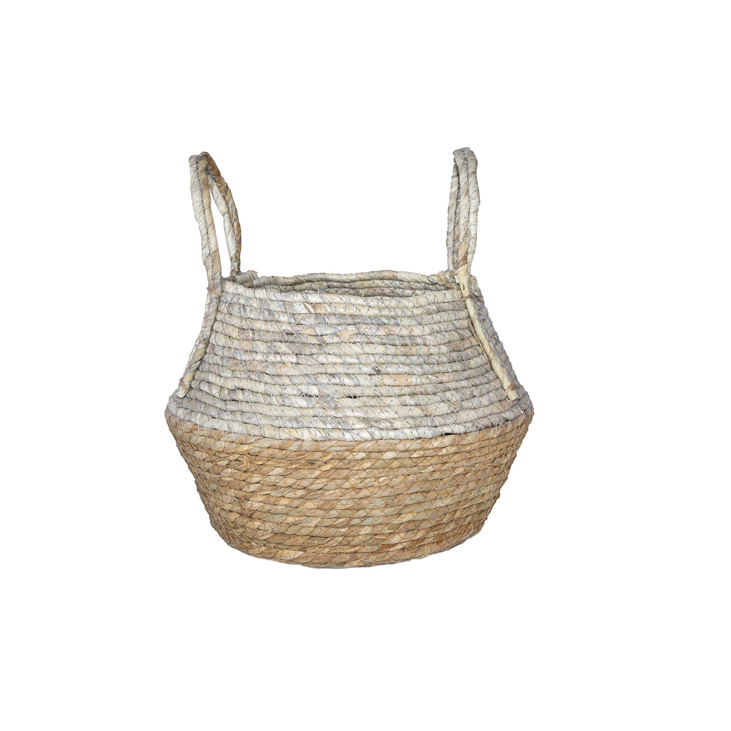 Natural Seagrass Belly Indoor Planter Indoor Storage Basket Flower Pot