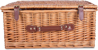 Light Steamed Wicker Hamper