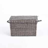 Premium Wicker Trunk Storage Basket/Extra Large Wicker Basket withLid and Handle/Blanket box/Baby Storage Box