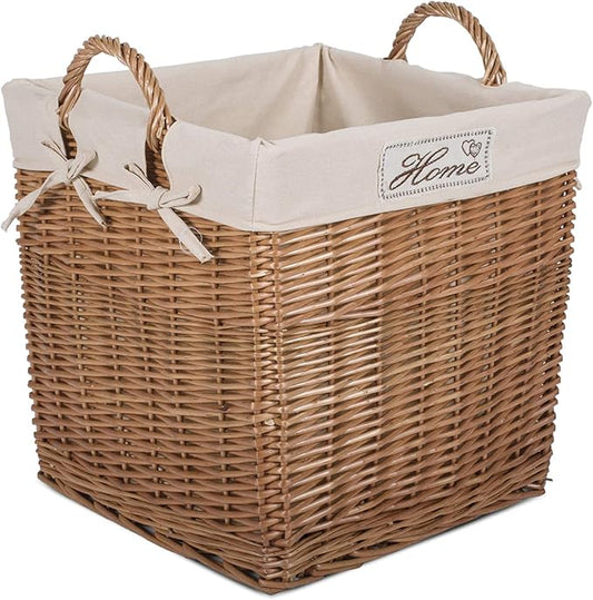 Double Steamed Square Storage Laundry Basket with Lining