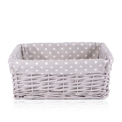 Wickerfield Home Stroage Wicker Basket for Xmas Gift Hampers with Cotton Lining