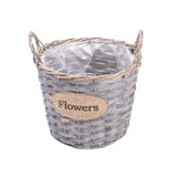 3 Pieces 9'' Wicker Basket with Handles Indoor Planter With Liner Personalised Gift Decorative Storage Basket Wedding Decoration