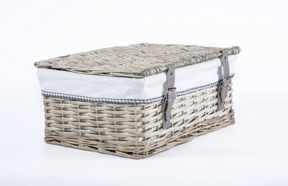 Wicker Storage Hamper With Lid With Liner Gift Hamper Wicker Basket Storage