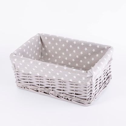 Wickerfield Home Stroage Wicker Basket for Xmas Gift Hampers with Cotton Lining