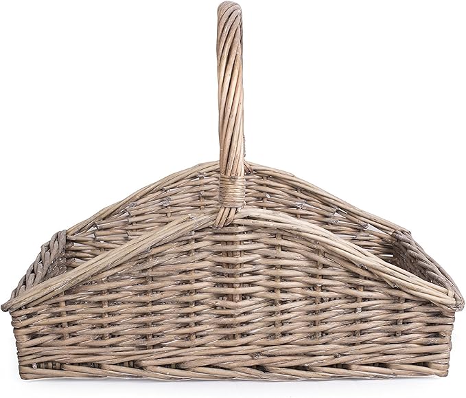 Antique Wash Open Ended Log Basket – Short Version