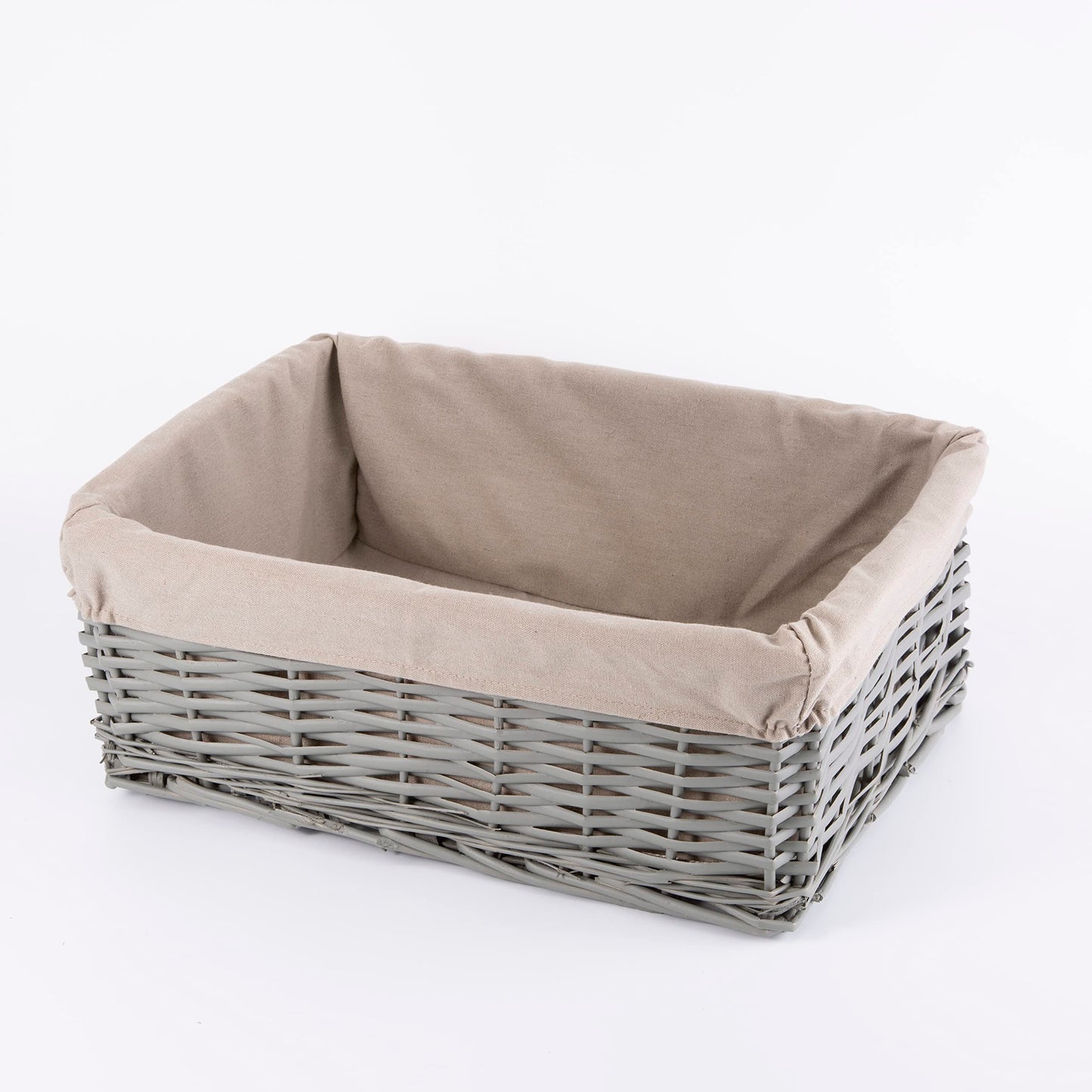 24L Durable Wicker Storage Basket Nursery Decorative Basket Bathroom Storage Basket Gift Hampers Wedding Decoration Shelve Basket