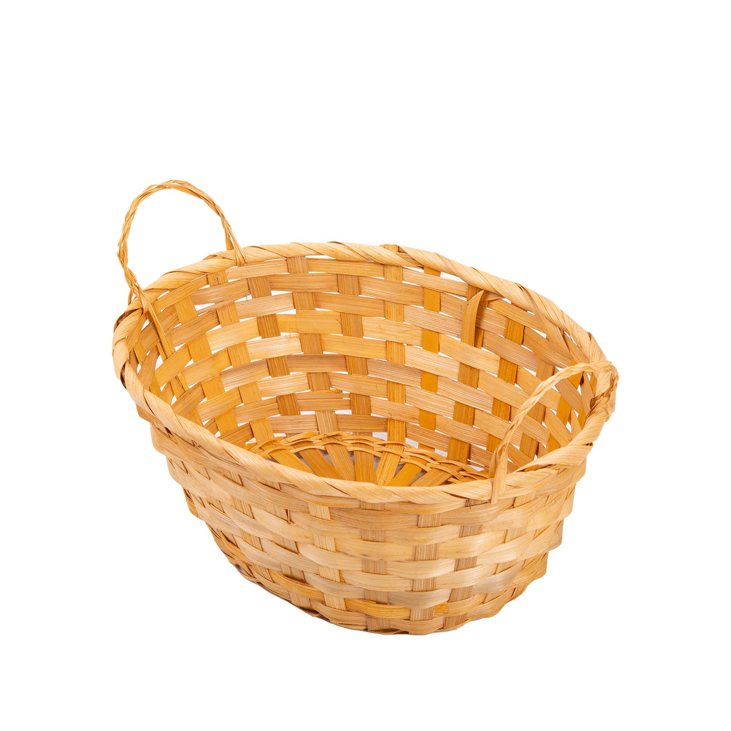 Package of 10 Bamboo Wicker Hampers With Handles Christmas Gift Hampers Retail Display Tray Bread Basket