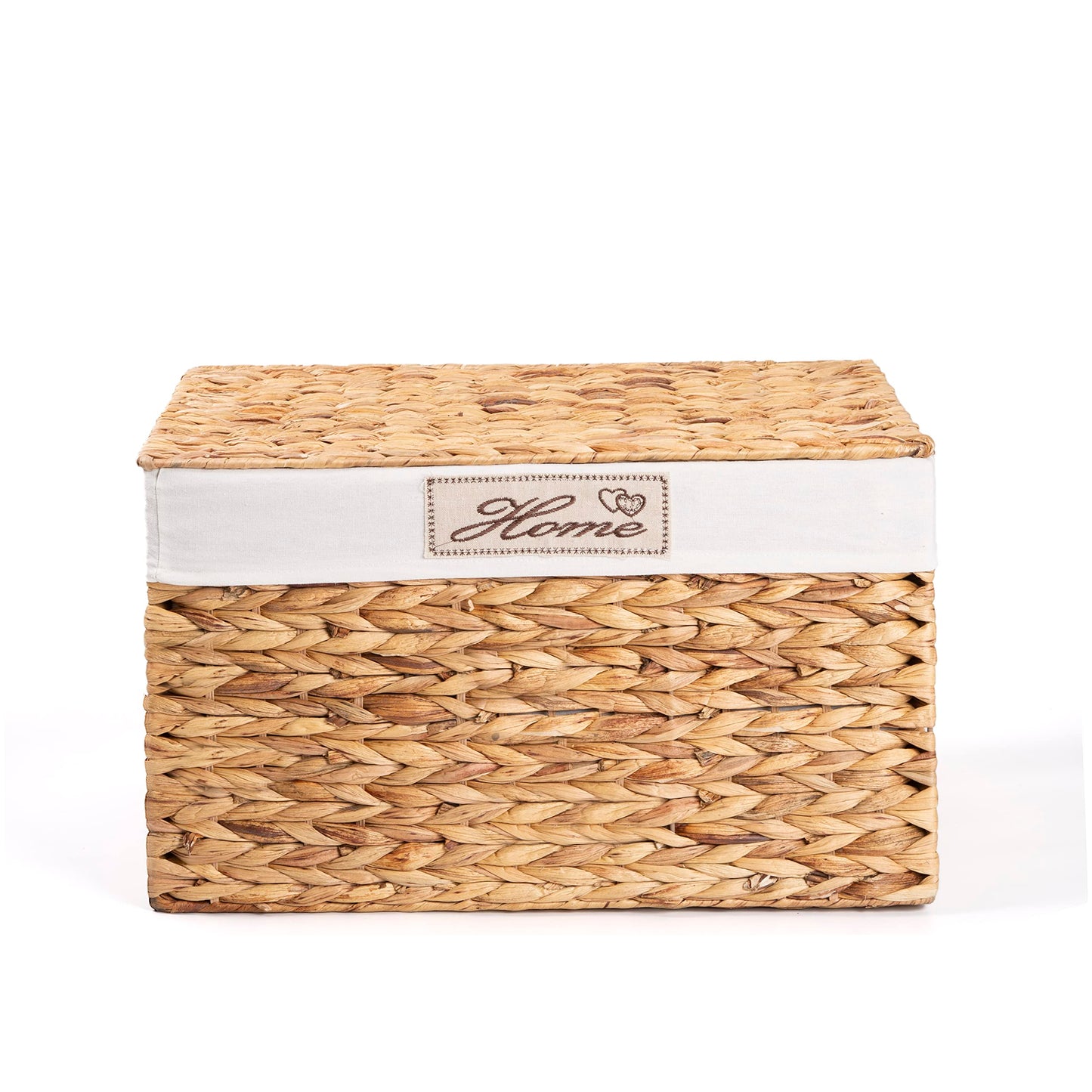 green leaves Water Hyacinth Wicker Trunk Nursery Toy Blanket Storage Chest Basket Box Bedside