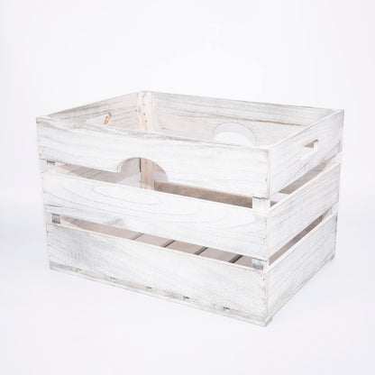 Wickerfield BULK WOODEN CRATE STORAGE BOX/PLANTER/SHELVES WOODEN CRATE WITH HANDLES WOODEN SHELVES WOODEN STORAGE BOX