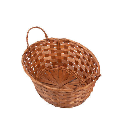 Package of 10 Bamboo Wicker Hampers With Handles Christmas Gift Hampers Retail Display Tray Bread Basket