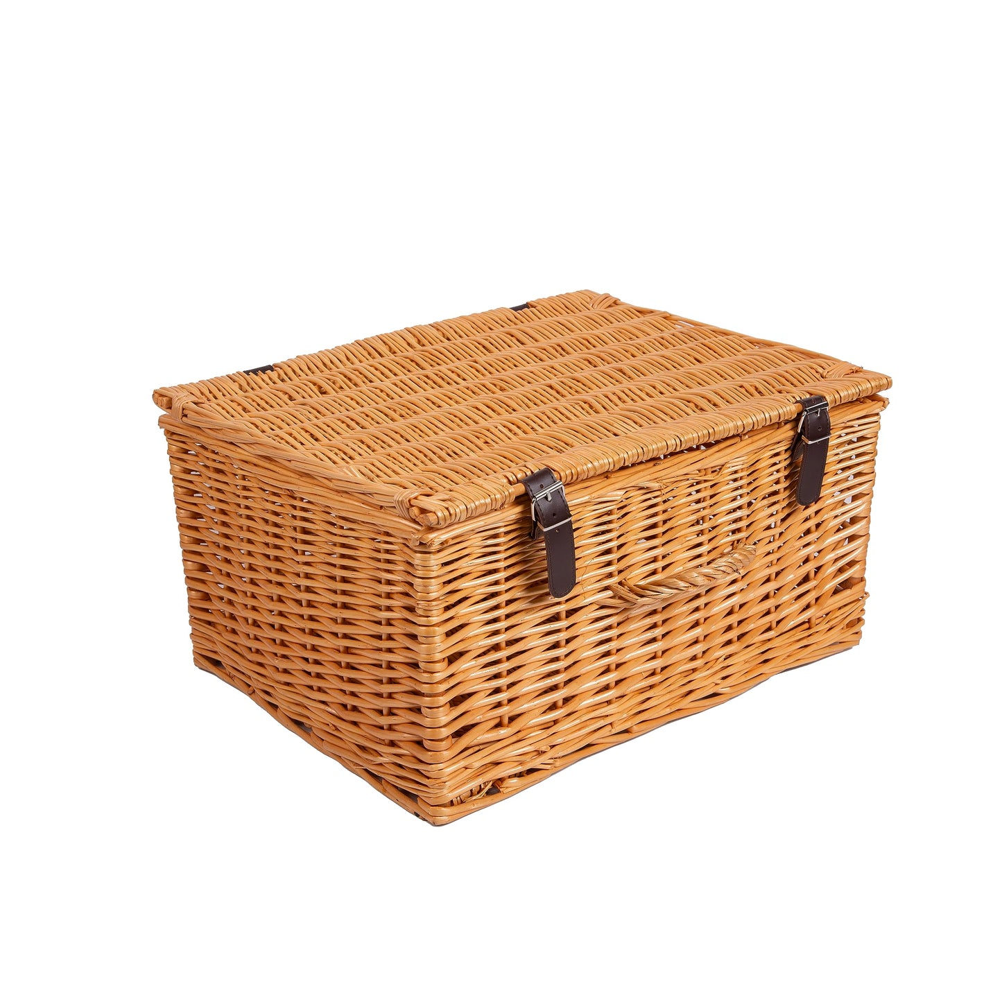 Natural Dyed Wicker Hampers With Lid Perfect for Gift Hampers Shelve Basket Wardrobe Organizor Underbed Storage Retail Display Basket