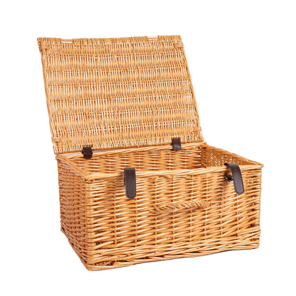 Natural Dyed Wicker Hampers With Lid Perfect for Gift Hampers Shelve Basket Wardrobe Organizor Underbed Storage Retail Display Basket