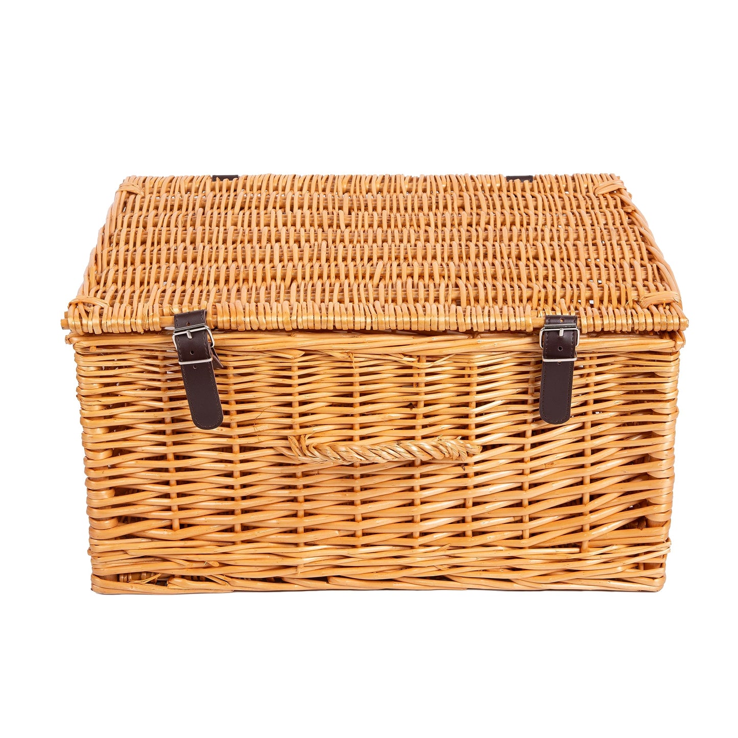 Natural Dyed Wicker Hampers With Lid Perfect for Gift Hampers Shelve Basket Wardrobe Organizor Underbed Storage Retail Display Basket