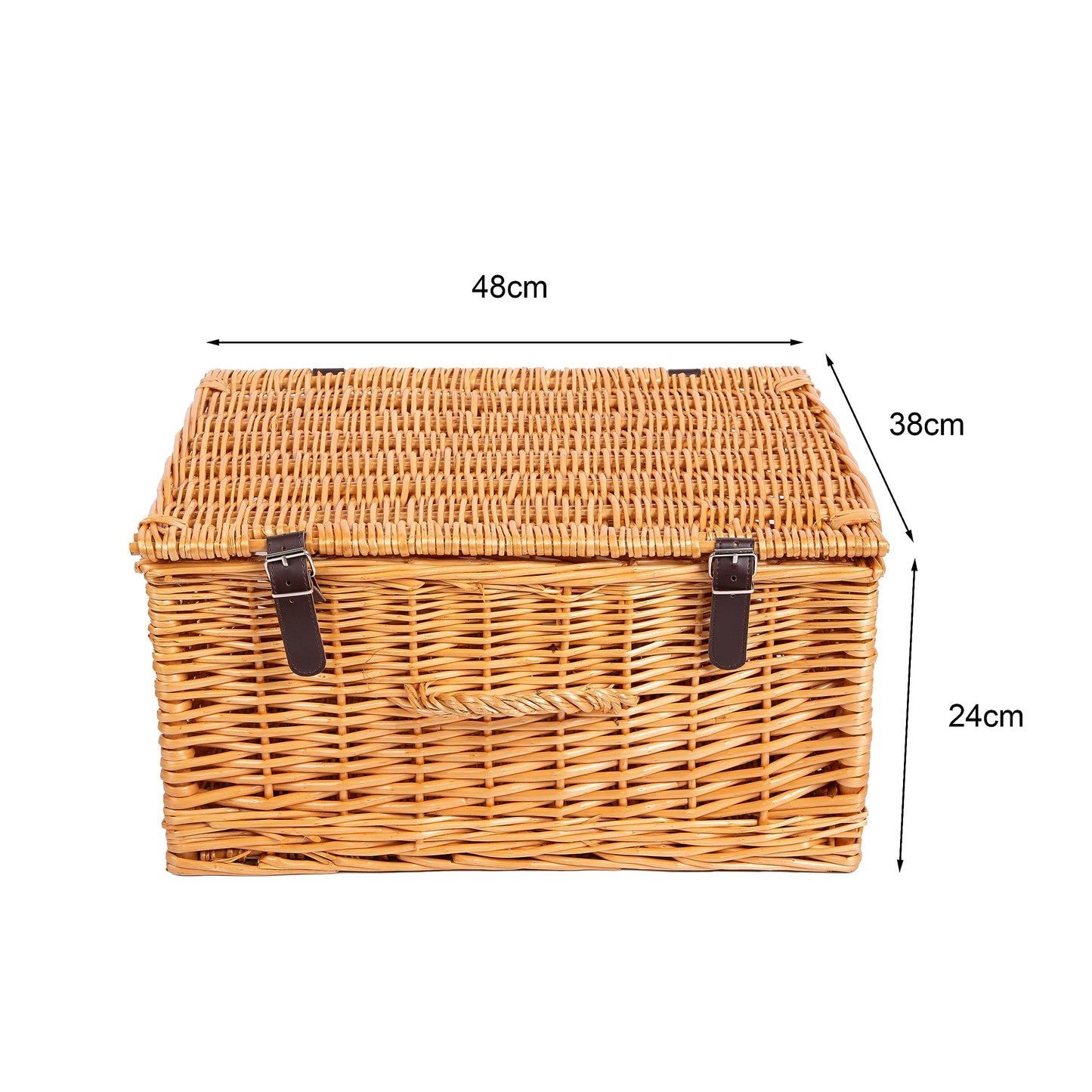 Natural Dyed Wicker Hampers With Lid Perfect for Gift Hampers Shelve Basket Wardrobe Organizor Underbed Storage Retail Display Basket