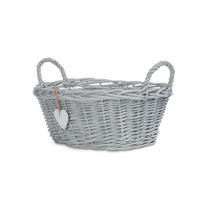 Wicker Basket Newborn Baby Gift Hamper Retail Display Basket Bathroom for Home Storage and Collection and Window Display Storage Basket Nursery Room Storage Basket