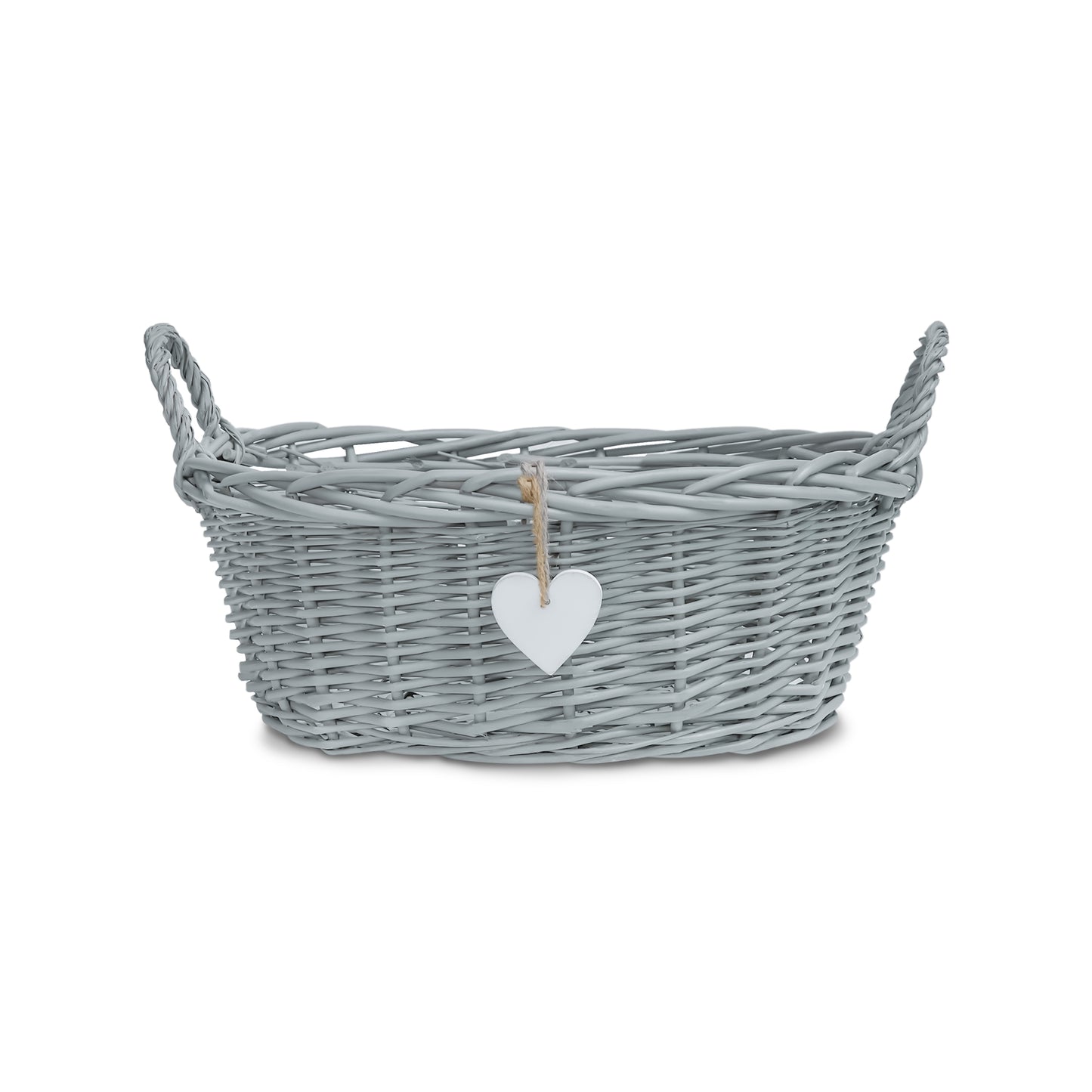 Baby Christening New Born Gift Hamper Wicker Basket Paper Filling Cello Wrap for Home Storage and Collection and Window Display