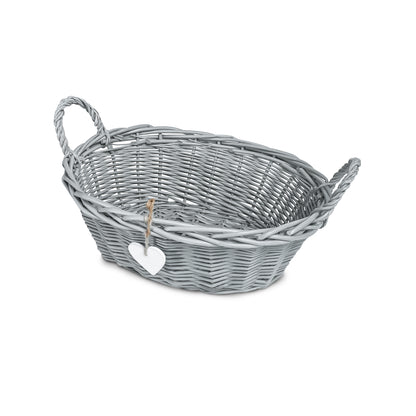 Wicker Basket Newborn Baby Gift Hamper Retail Display Basket Bathroom for Home Storage and Collection and Window Display Storage Basket Nursery Room Storage Basket