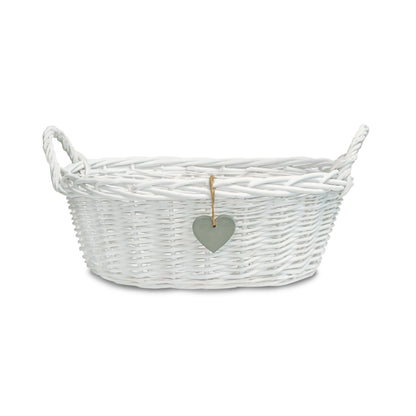 Wicker Basket Newborn Baby Gift Hamper Retail Display Basket Bathroom for Home Storage and Collection and Window Display Storage Basket Nursery Room Storage Basket